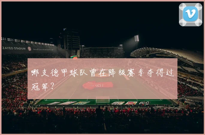 哪支德甲球队曾在降级赛季夺得过冠军？